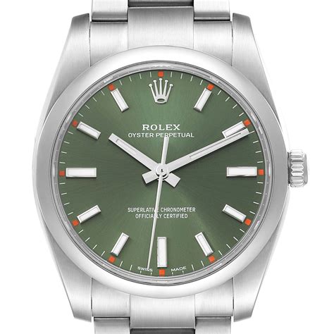 34mm rolex olive green|rolex oyster perpetual datejust 34.